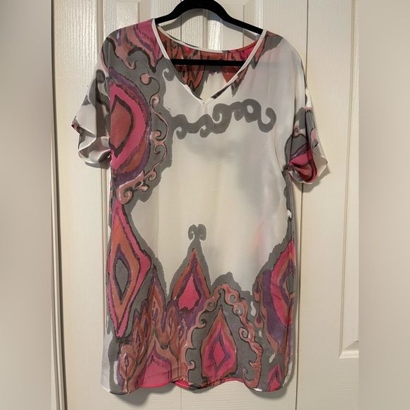 Trina Turk silk coverup size 0 - Picture 7 of 8